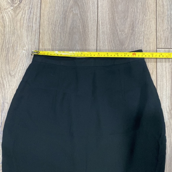 BANANA REPUBLIC Black Lined Career Skirt Sz 6 - Picture 7 of 12